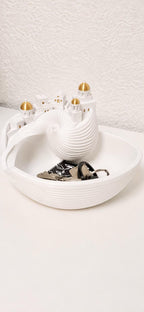 Santorini Key Bowl – Gold Edition | Limited Special Version | 3D-Printed Decorative & Key Tray made of PLA