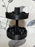 Syrup Carousel for 12 Bottles | Rotating Bottle Holder | Syrup Organizer | 3D Printed from PLA | Kitchen Organizer