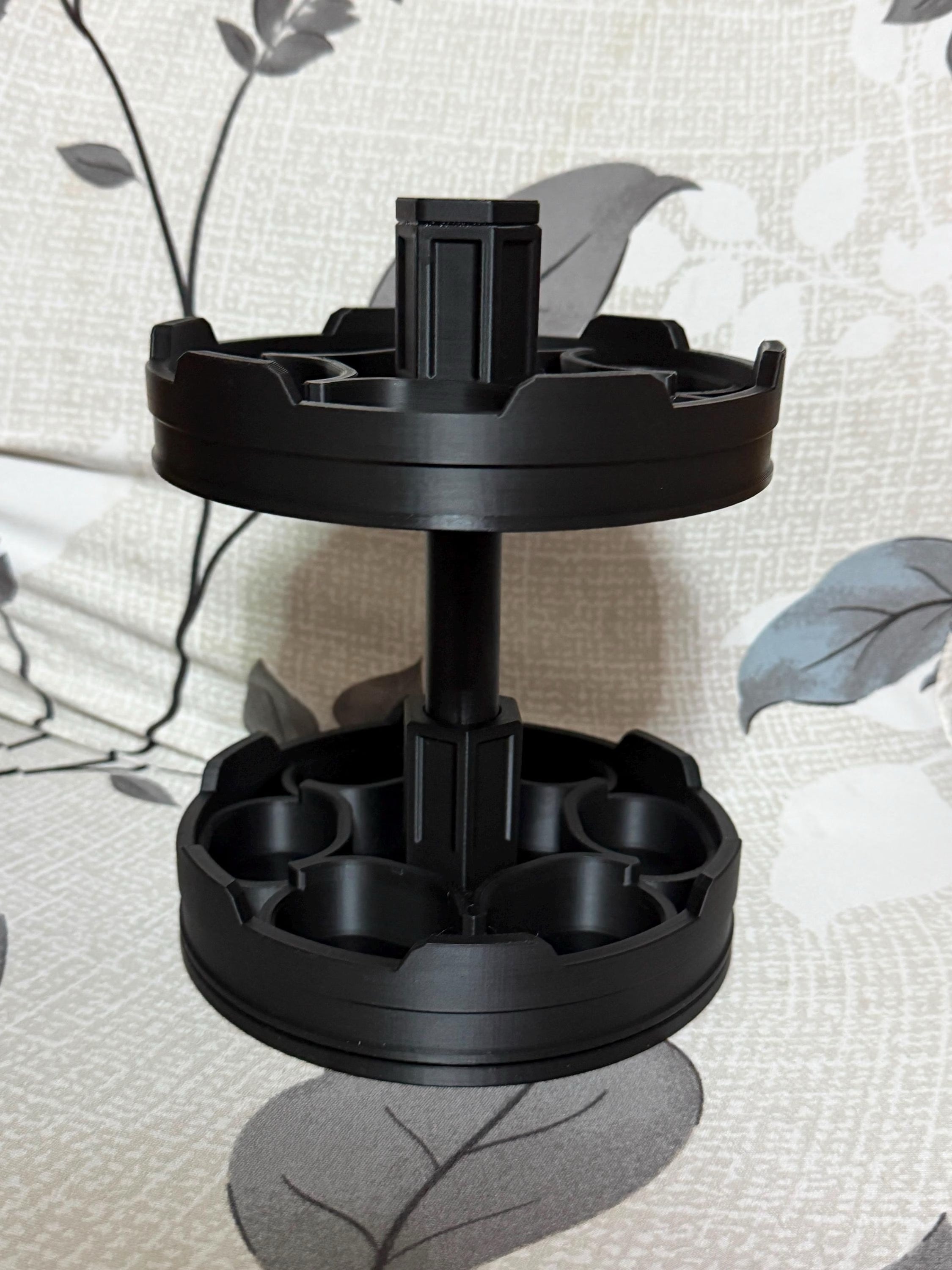 Syrup Carousel for 12 Bottles | Rotating Bottle Holder | Syrup Organizer | 3D Printed from PLA | Kitchen Organizer