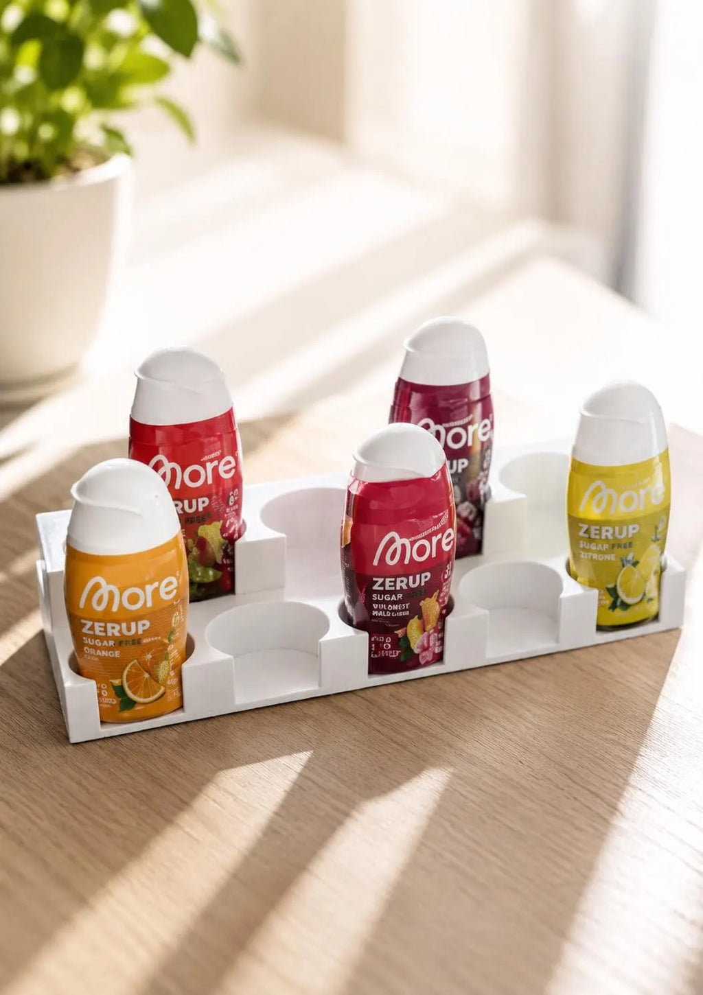 9er More Zerup Flaschenhalter – Handgefertigter Organizer für 9 Flaschen