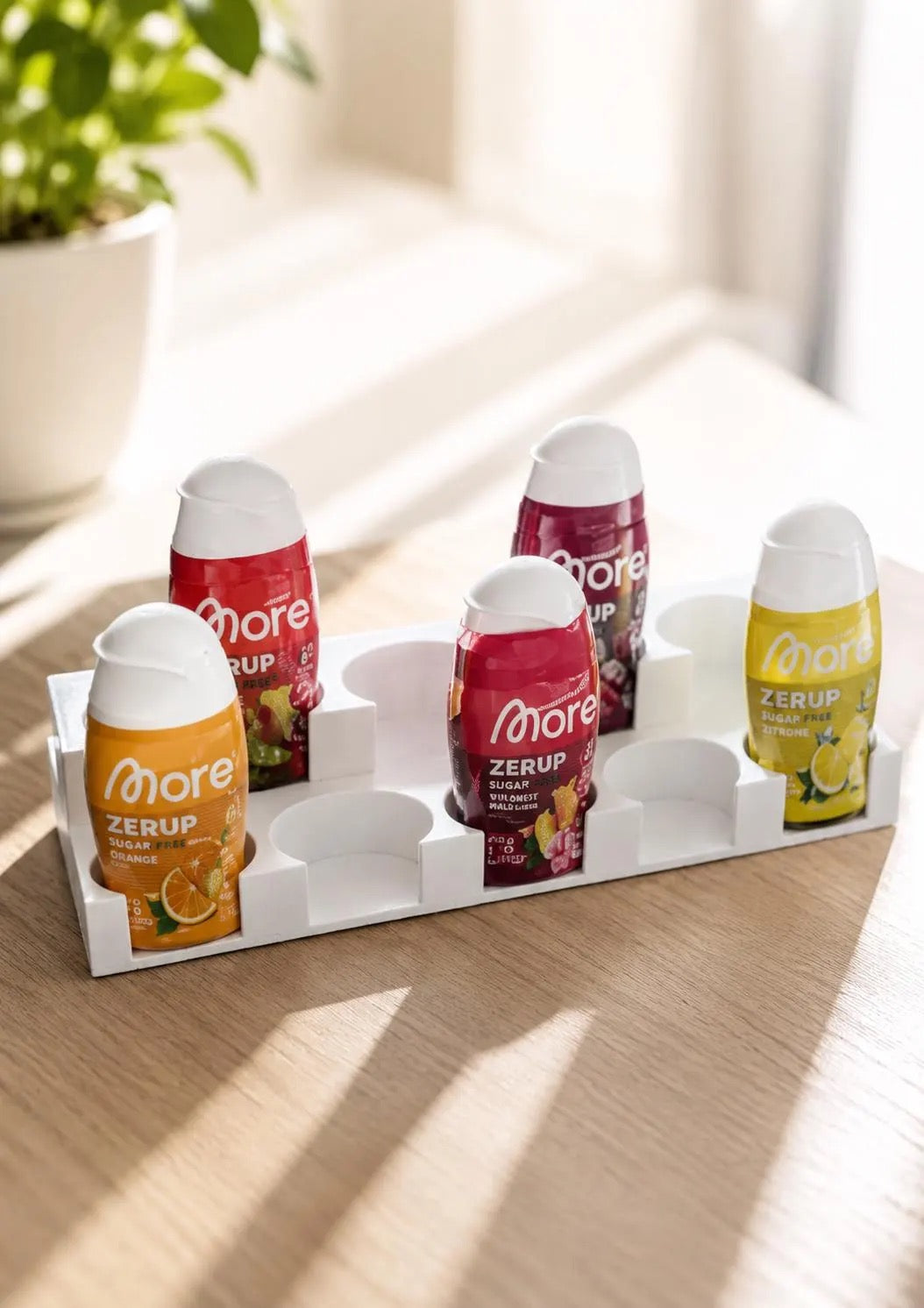 9er More Zerup Flaschenhalter – Handgefertigter Organizer für 9 Flaschen