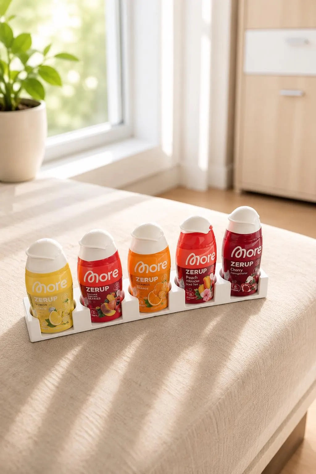 More Zerup Wall Mount / Organizer for 5 Bottles – 3D-printed from PLA