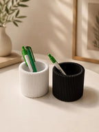 Minimalist Pen Holder Set – Black & White | 3D Printed from PLA