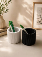 Minimalist Pen Holder Set – Black & White | 3D Printed from PLA