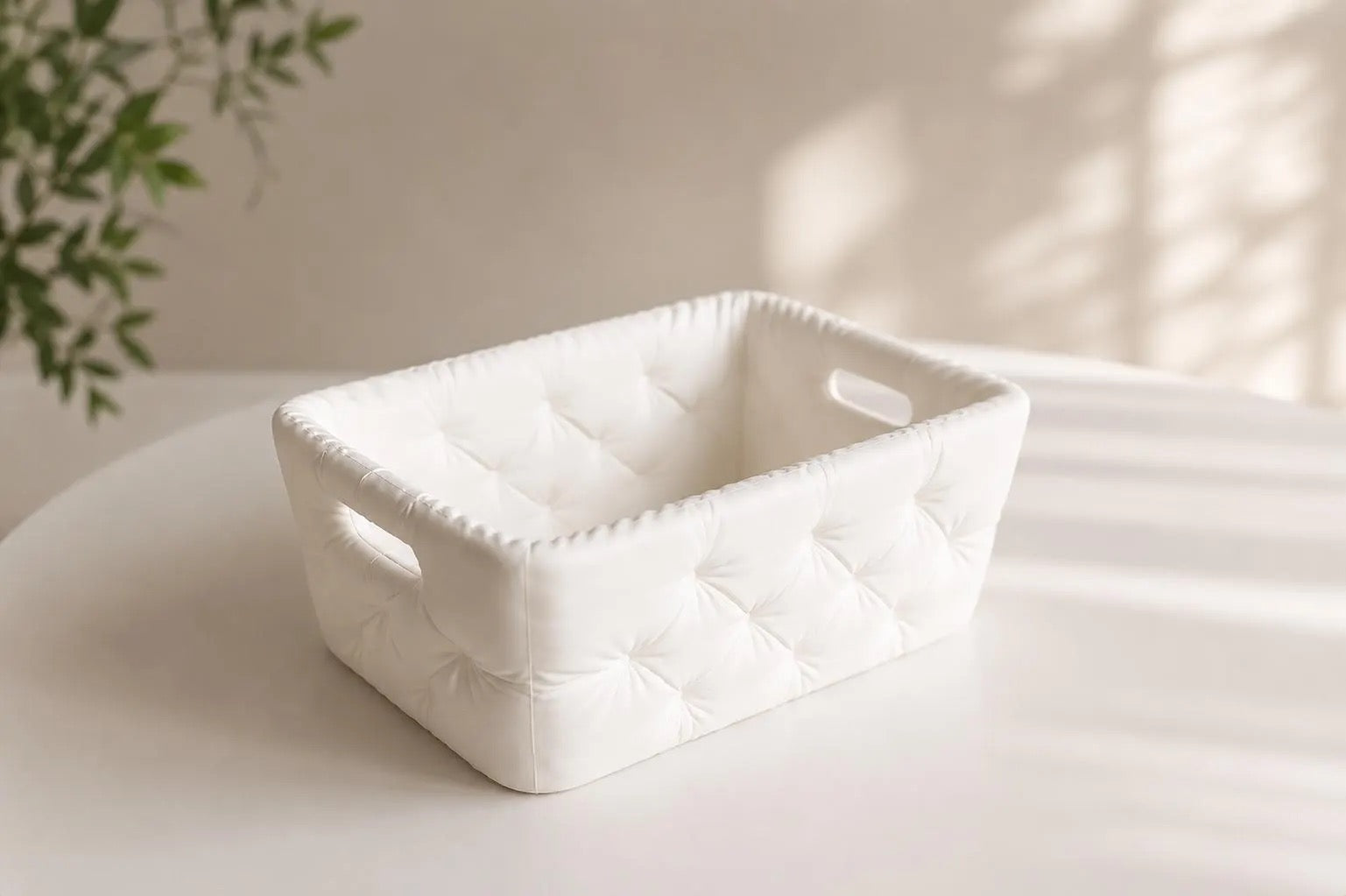 Gesteppte Organizer-Schale | Elegante Aufbewahrung für Bad, Schmuck & Schlüssel