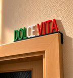 DOLCE VITA Türdeko | Italienisches Flair wie im Urlaub | Moderne 3D-Deko