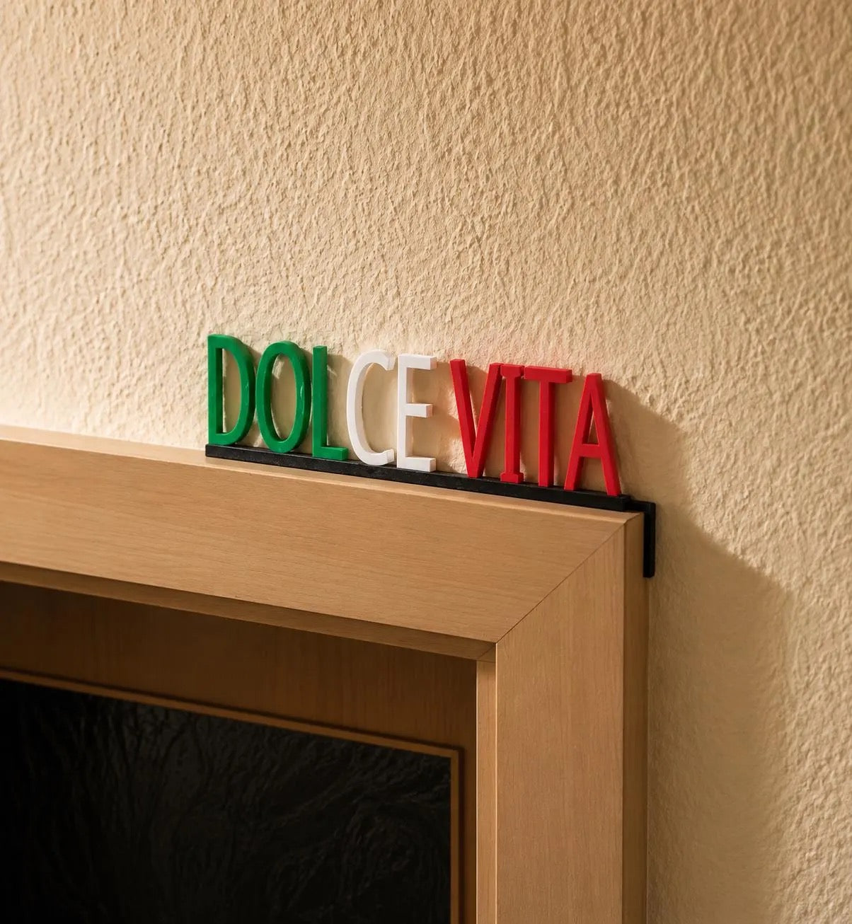 DOLCE VITA Türdeko | Italienisches Flair wie im Urlaub | Moderne 3D-Deko