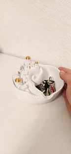 Santorini Key Bowl – Gold Edition | Limited Special Version | 3D-Printed Decorative & Key Tray made of PLA