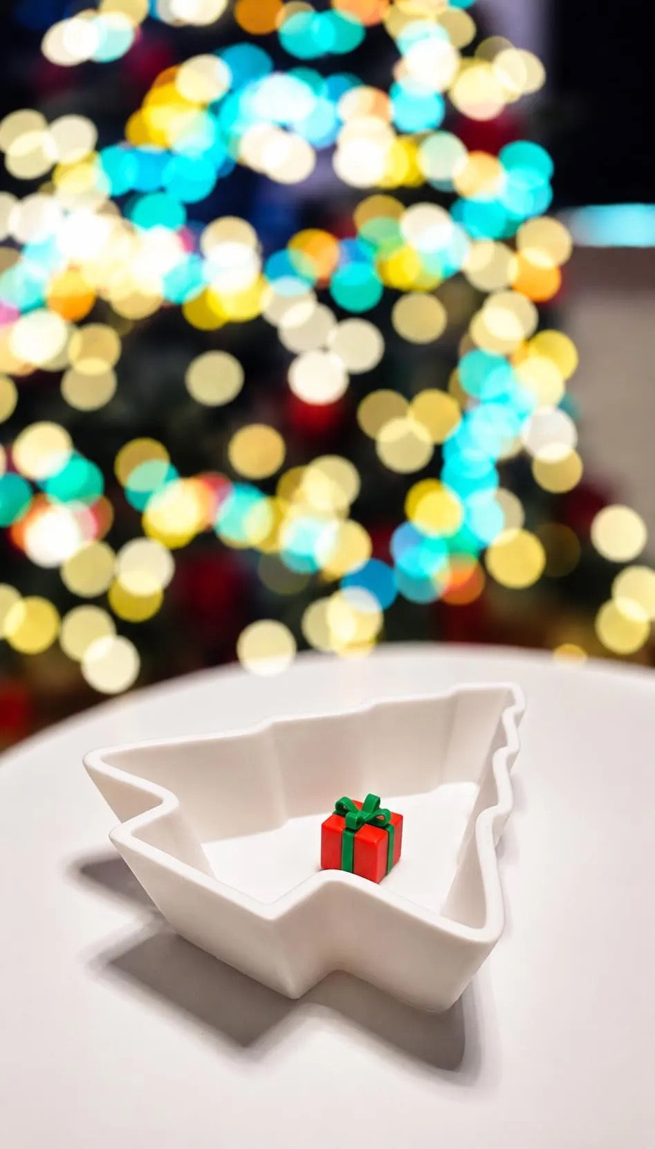 Christmas tree bowl