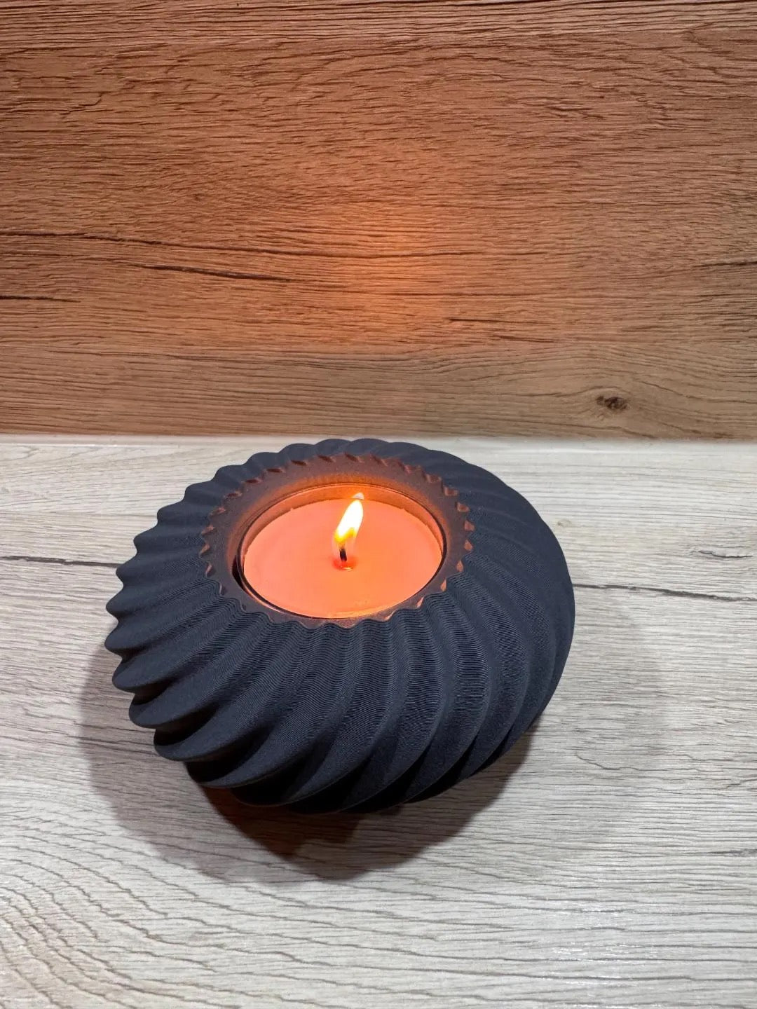 Teelichthalter stilvoller Candle Holder für große Teelichter bis 58 mm, minimalistisches Dekor, Geschenkidee, home decor, romantisch, sicher