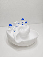Santorini Key Bowl, 3D Printed Organizer with Mediterranean Design